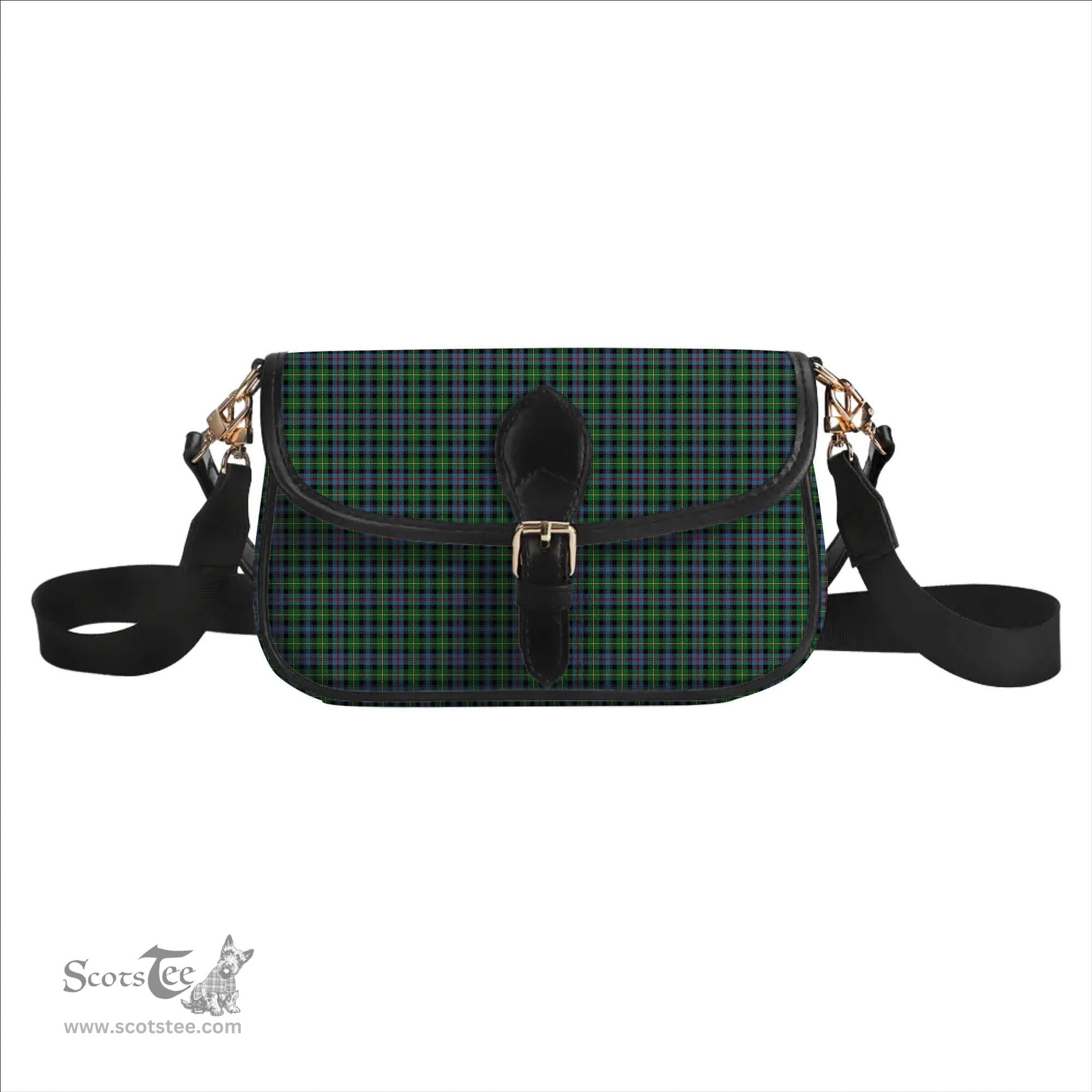 ScotsTee Shop Scottish Baillie of Lamington Modern Clan Tartan Women's Chain Crossbody Bag Square Bag