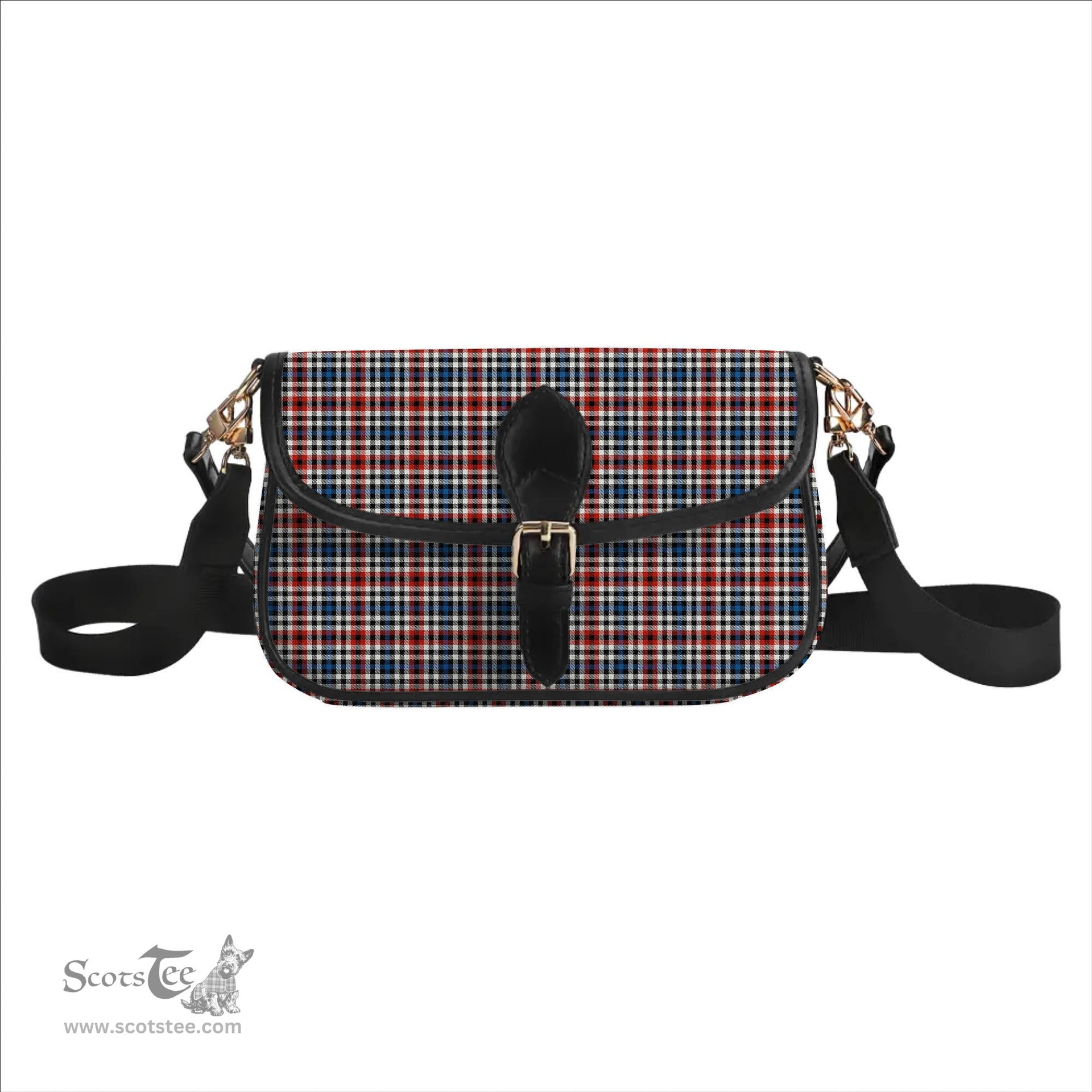 ScotsTee Shop Scottish Bell Border (Bell Southern Bell) Ancient Tartan Women's Chain Crossbody Bag Square Bag