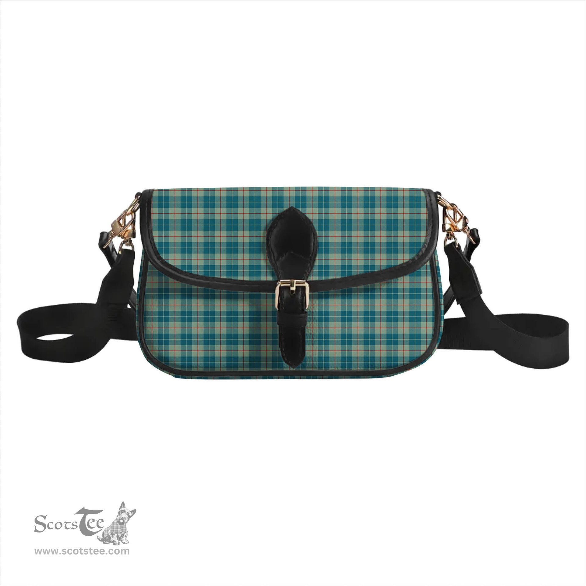ScotsTee Shop Scottish Barclay Hunting #2 Ancient Clan Tartan Women's Chain Crossbody Bag Square Bag