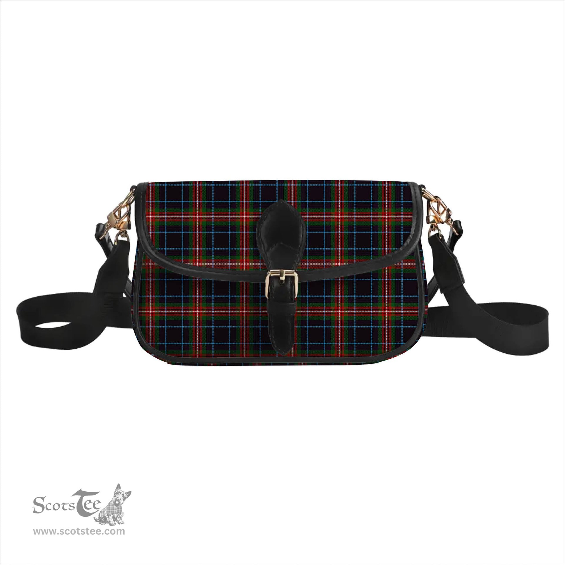 ScotsTee Shop Scottish Braveheart Tartan Women's Chain Crossbody Bag Square Bag