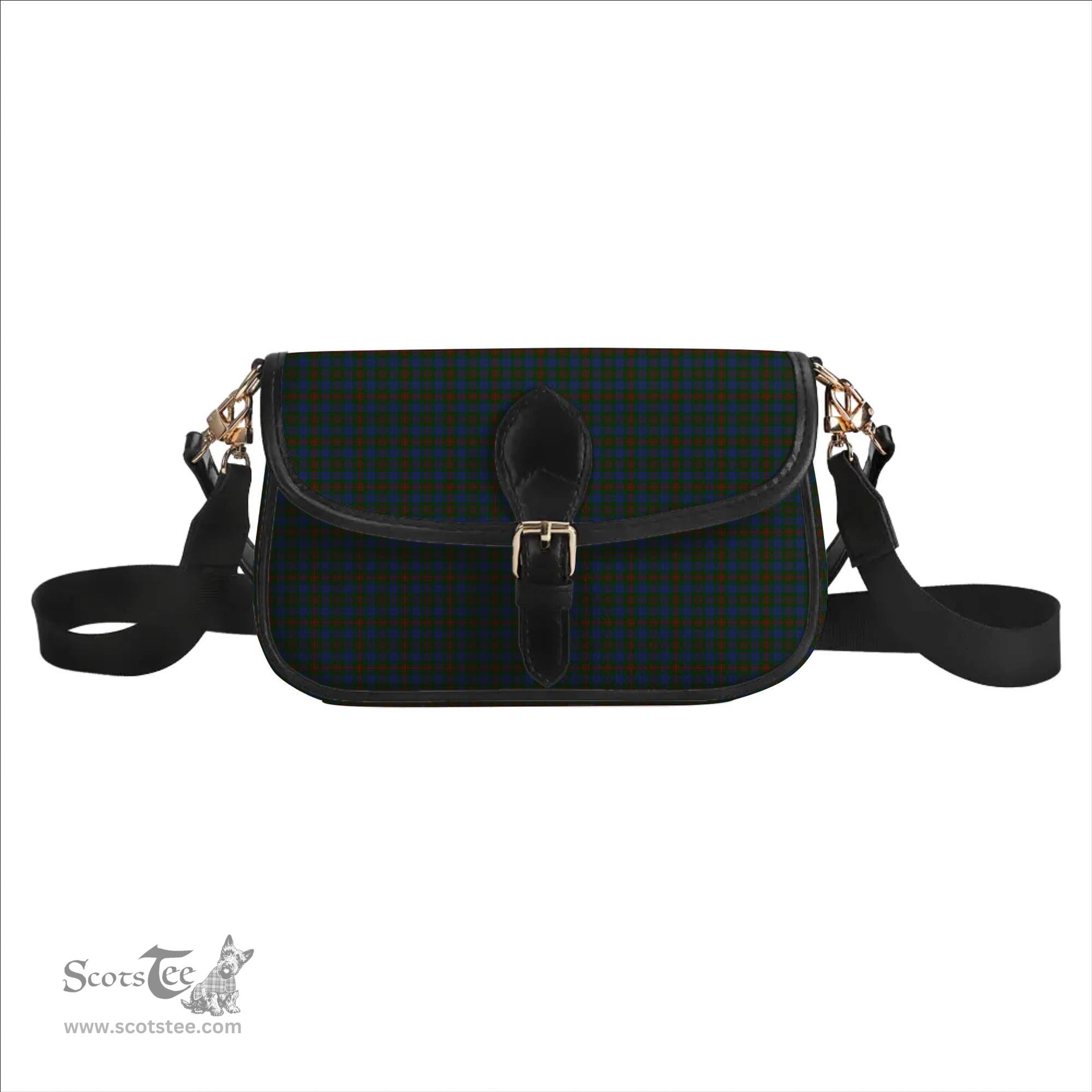 ScotsTee Shop Scottish Buchanan Hunting Tartan Women's Chain Crossbody Bag Square Bag