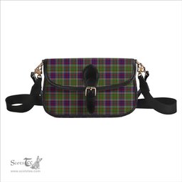 ScotsTee Shop Scottish Bowie Modern Tartan Women's Chain Crossbody Bag Square Bag
