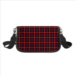 ScotsTee Shop Scottish Brown Modern Tartan Women's Chain Crossbody Bag Square Bag