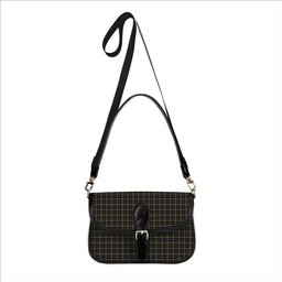 ScotsTee Shop Scottish BlackWatch Weathered Tartan Women's Chain Crossbody Bag Square Bag