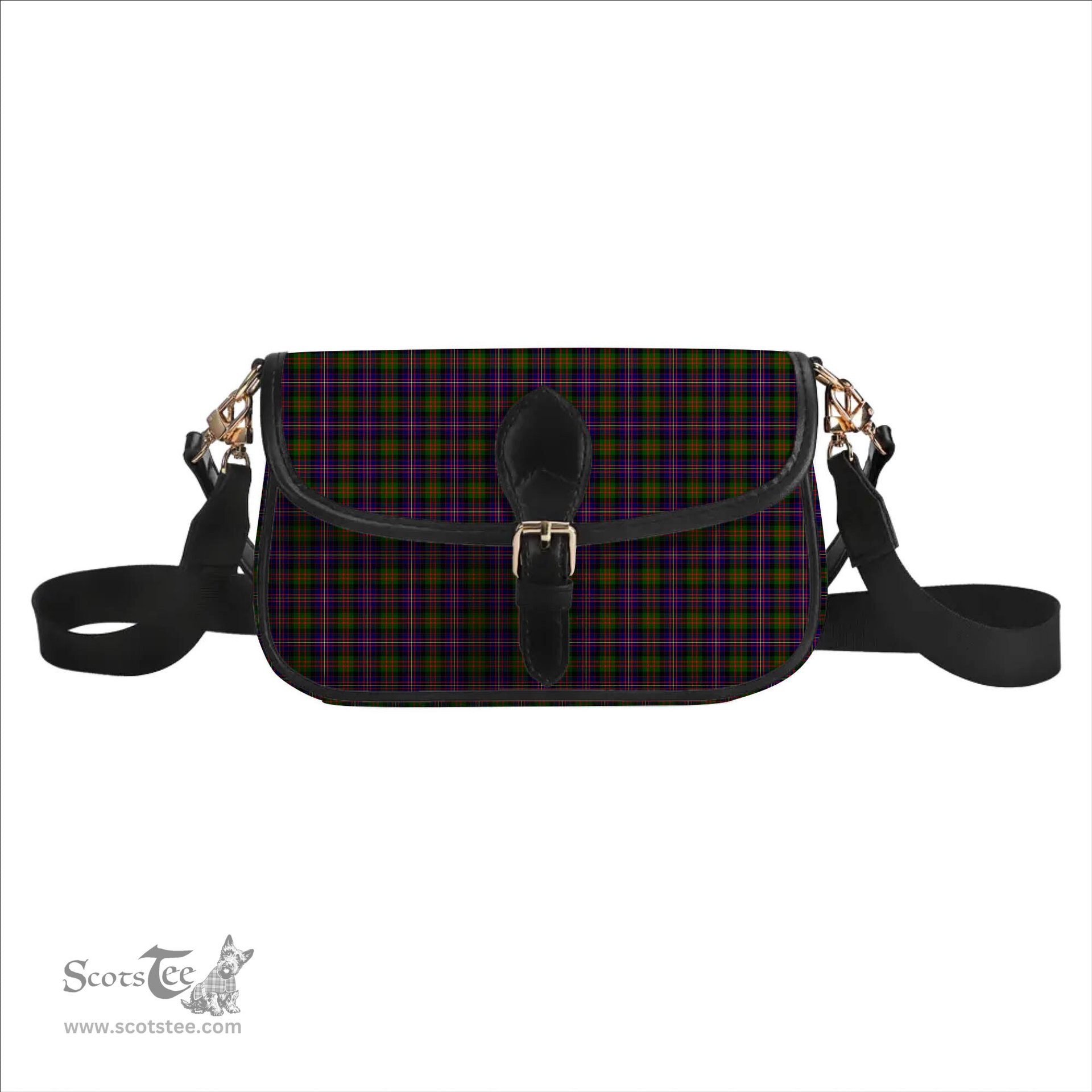 ScotsTee Shop Scottish Chalmers Tartan Women's Chain Crossbody Bag Square Bag