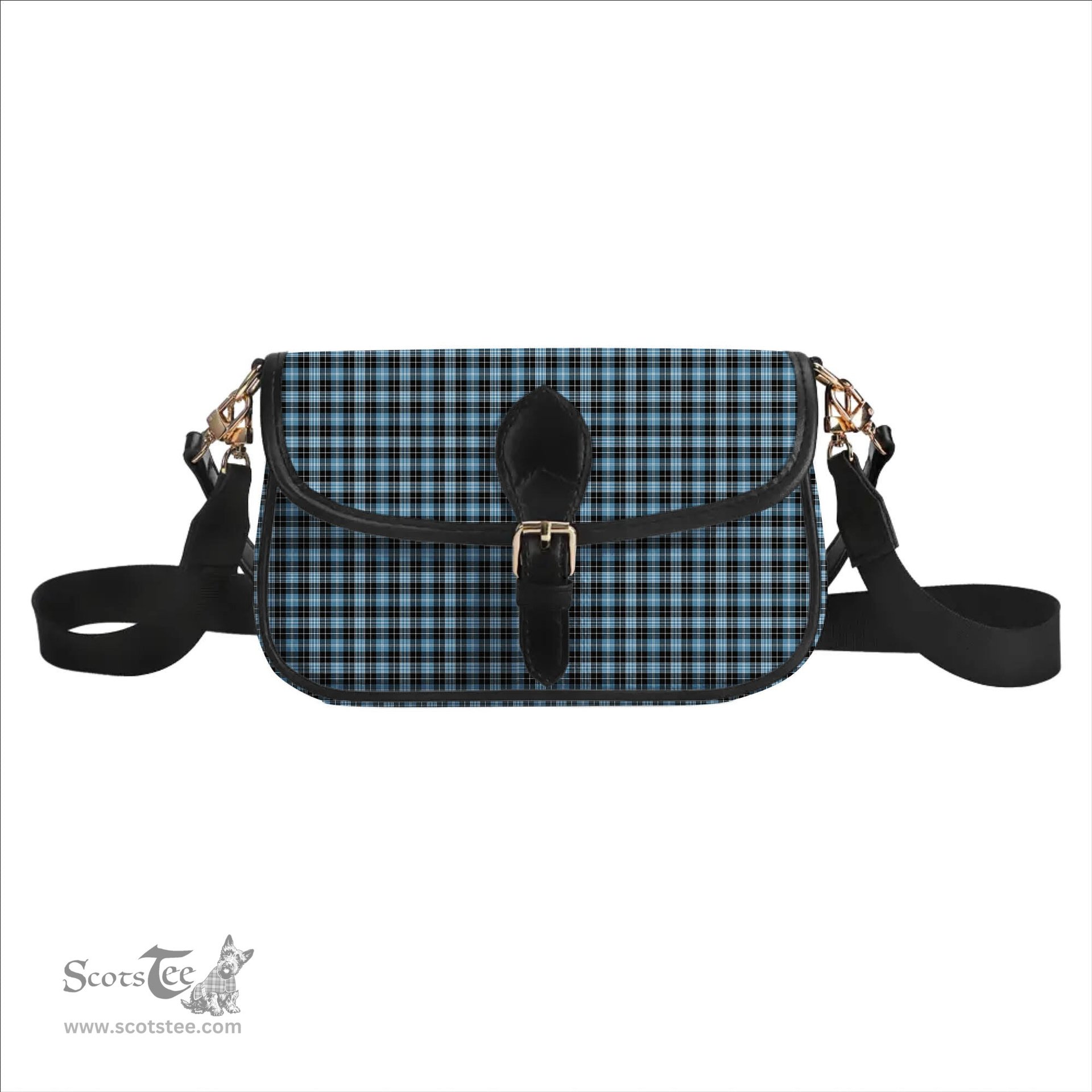 ScotsTee Shop Scottish Clark (Lion) Ancient Tartan Women's Chain Crossbody Bag Square Bag