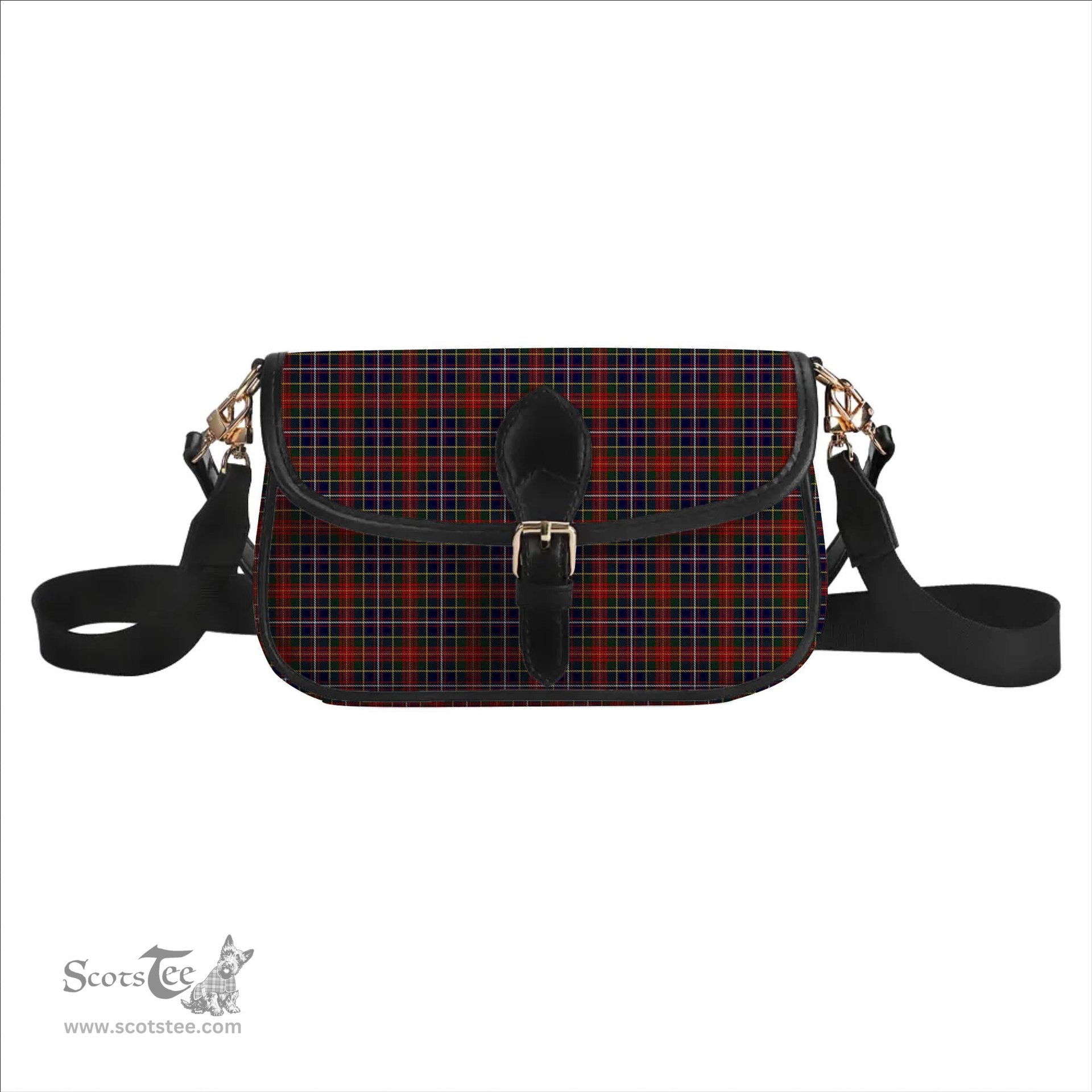 ScotsTee Shop Scottish Crosser Tartan Women's Chain Crossbody Bag Square Bag