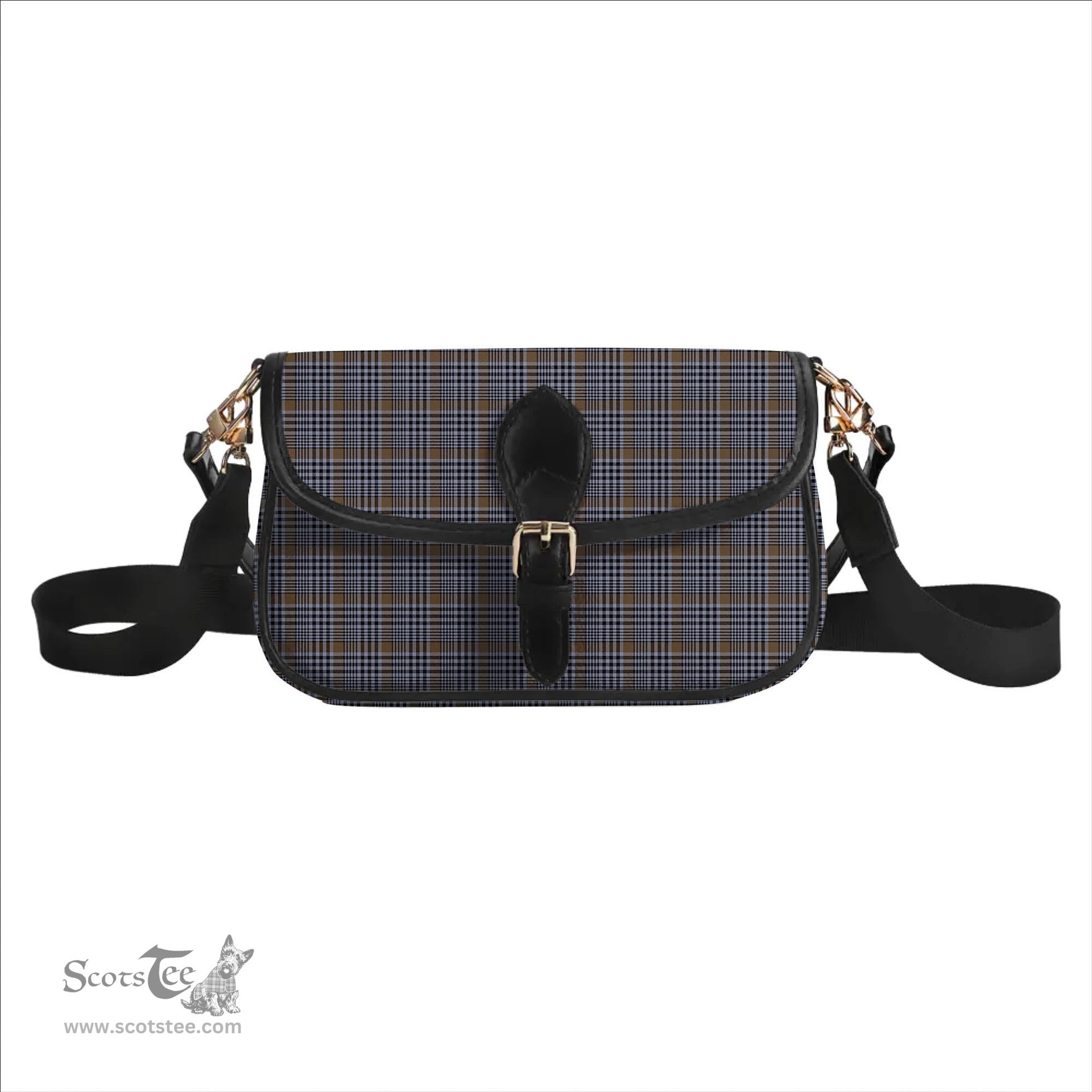 ScotsTee Shop Scottish Carnegie Check Ancient Tartan Women's Chain Crossbody Bag Square Bag