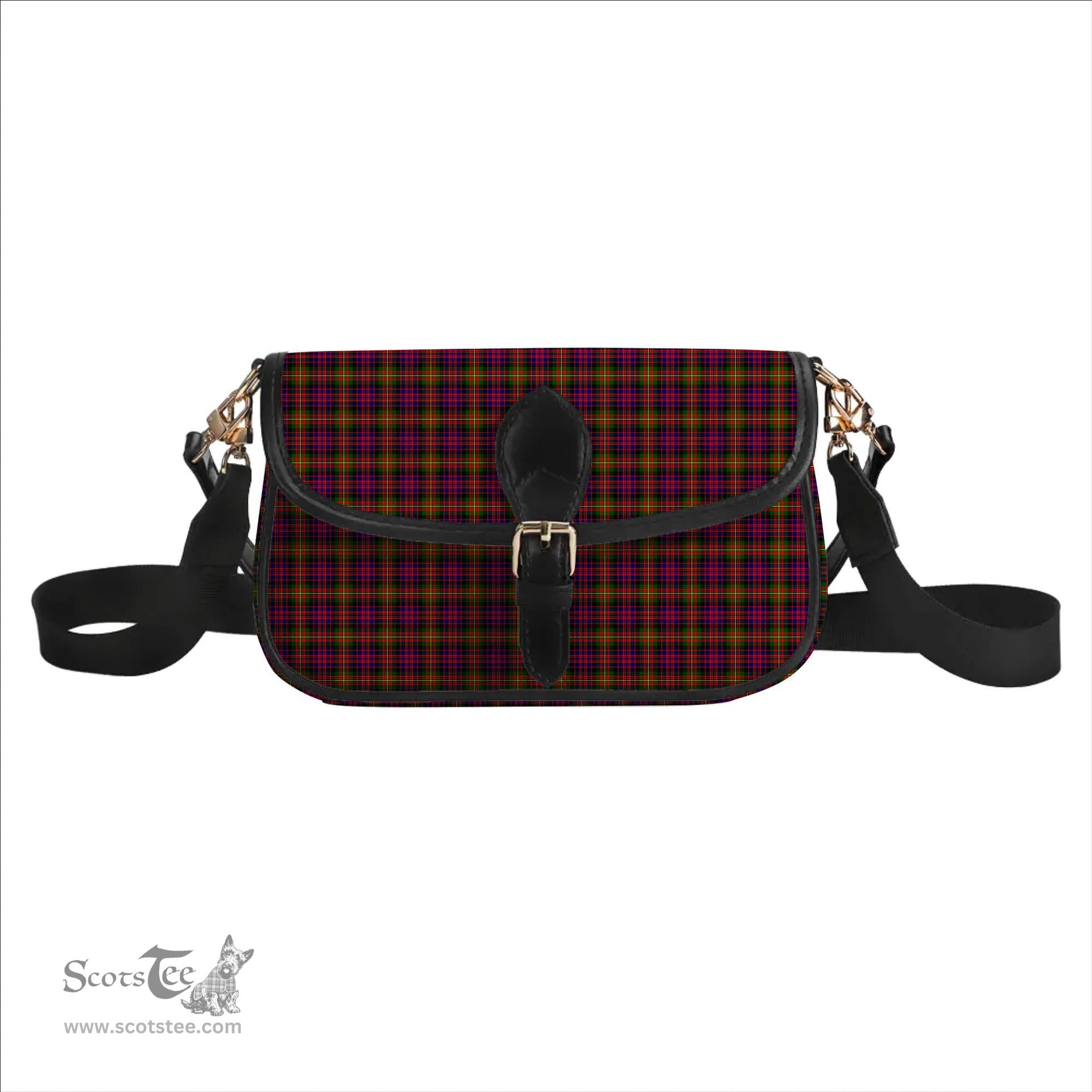 ScotsTee Shop Scottish Carnegie Modern Tartan Women's Chain Crossbody Bag Square Bag
