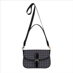 ScotsTee Shop Scottish Carnegie Check Modern Tartan Women's Chain Crossbody Bag Square Bag