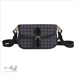 ScotsTee Shop Scottish Carnegie Check Modern Tartan Women's Chain Crossbody Bag Square Bag