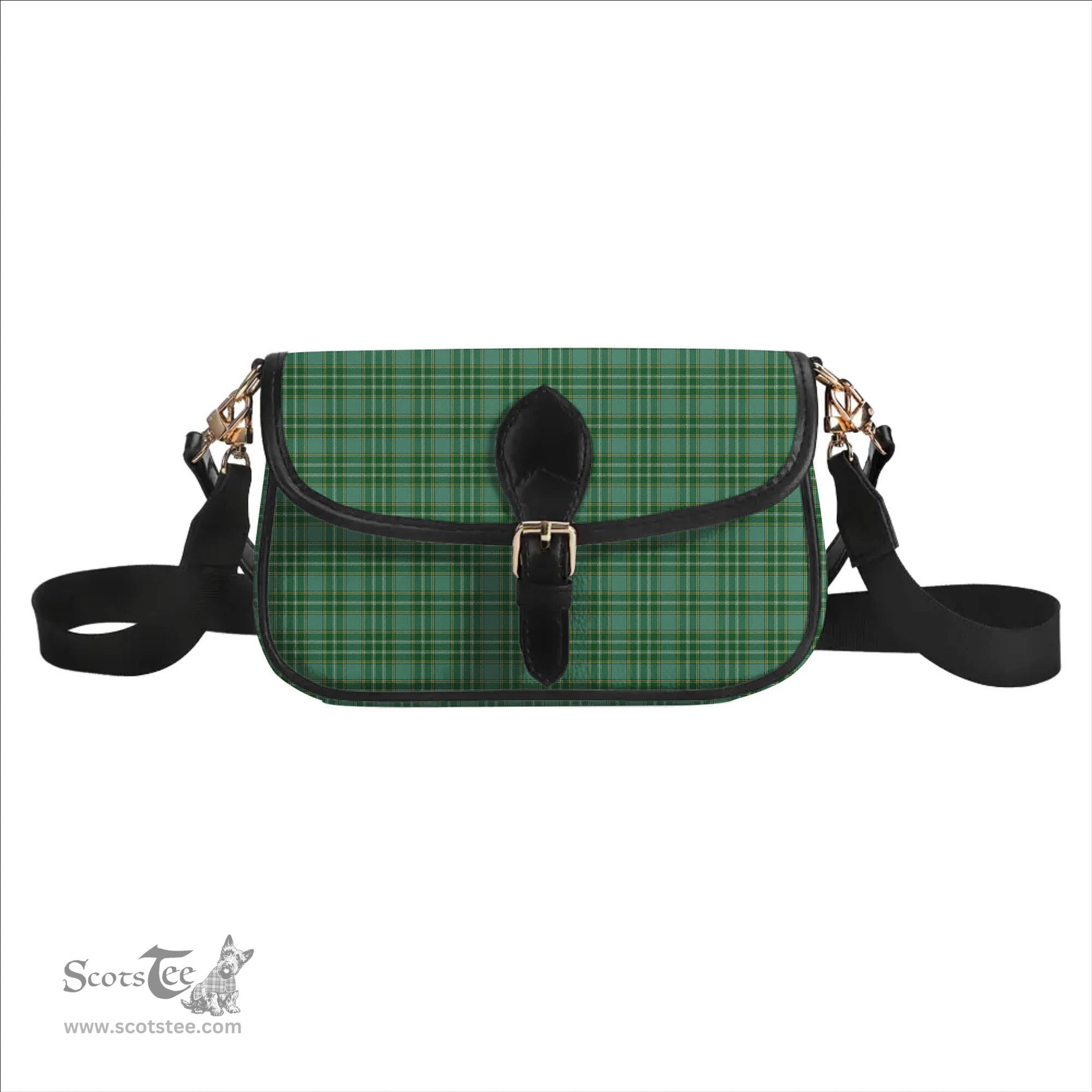 ScotsTee Shop Scottish Currie Ancient Tartan Women's Chain Crossbody Bag Square Bag
