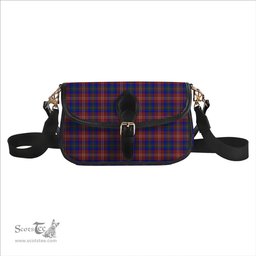 ScotsTee Shop Scottish Chisholm Hunting Modern Tartan Women's Chain Crossbody Bag Square Bag