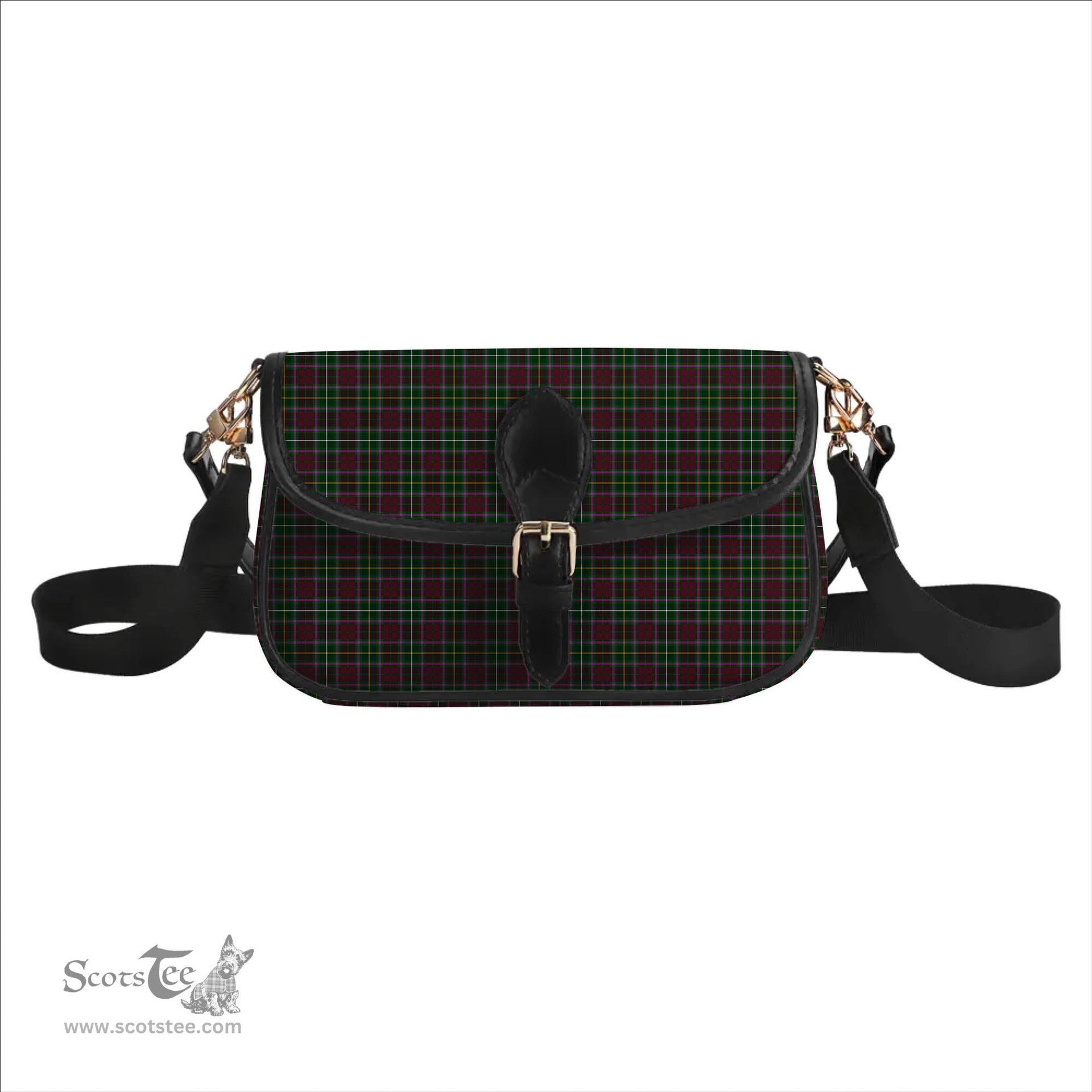 ScotsTee Shop Scottish Crosby Tartan Women's Chain Crossbody Bag Square Bag