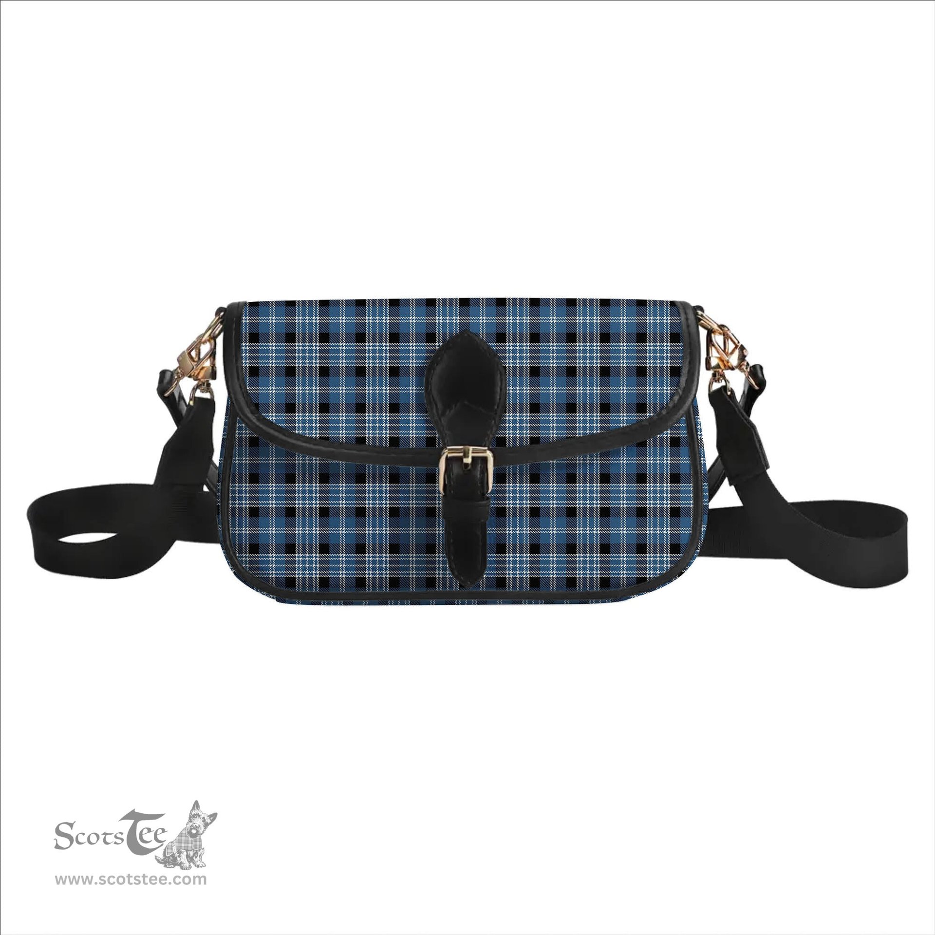 ScotsTee Shop Scottish Clark Modern Tartan Women's Chain Crossbody Bag Square Bag