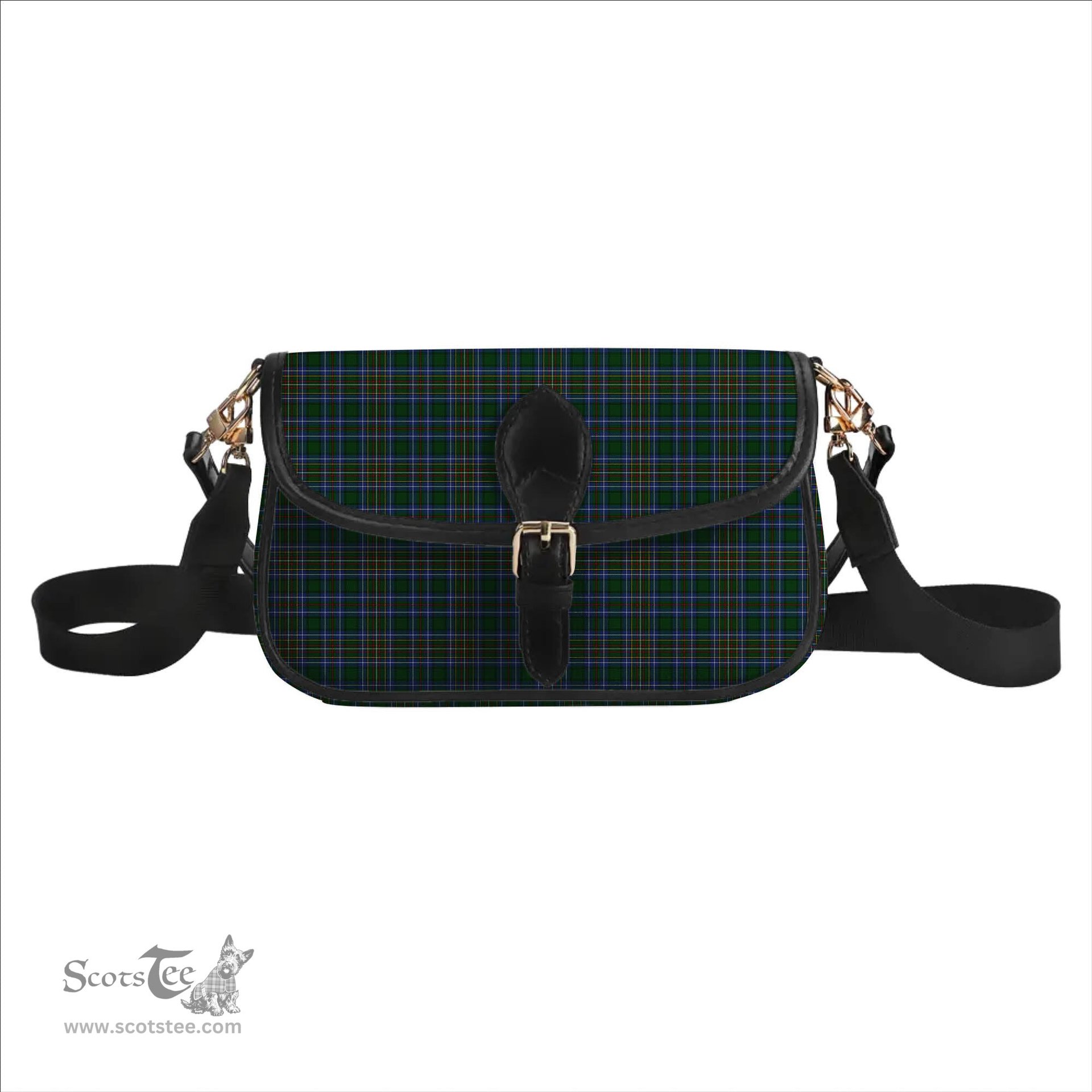 ScotsTee Shop Scottish Cockburn 2 Tartan Women's Chain Crossbody Bag Square Bag