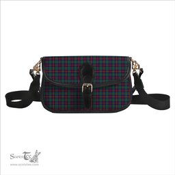 ScotsTee Shop Scottish Cairns of Finavon Modern Tartan Women's Chain Crossbody Bag Square Bag