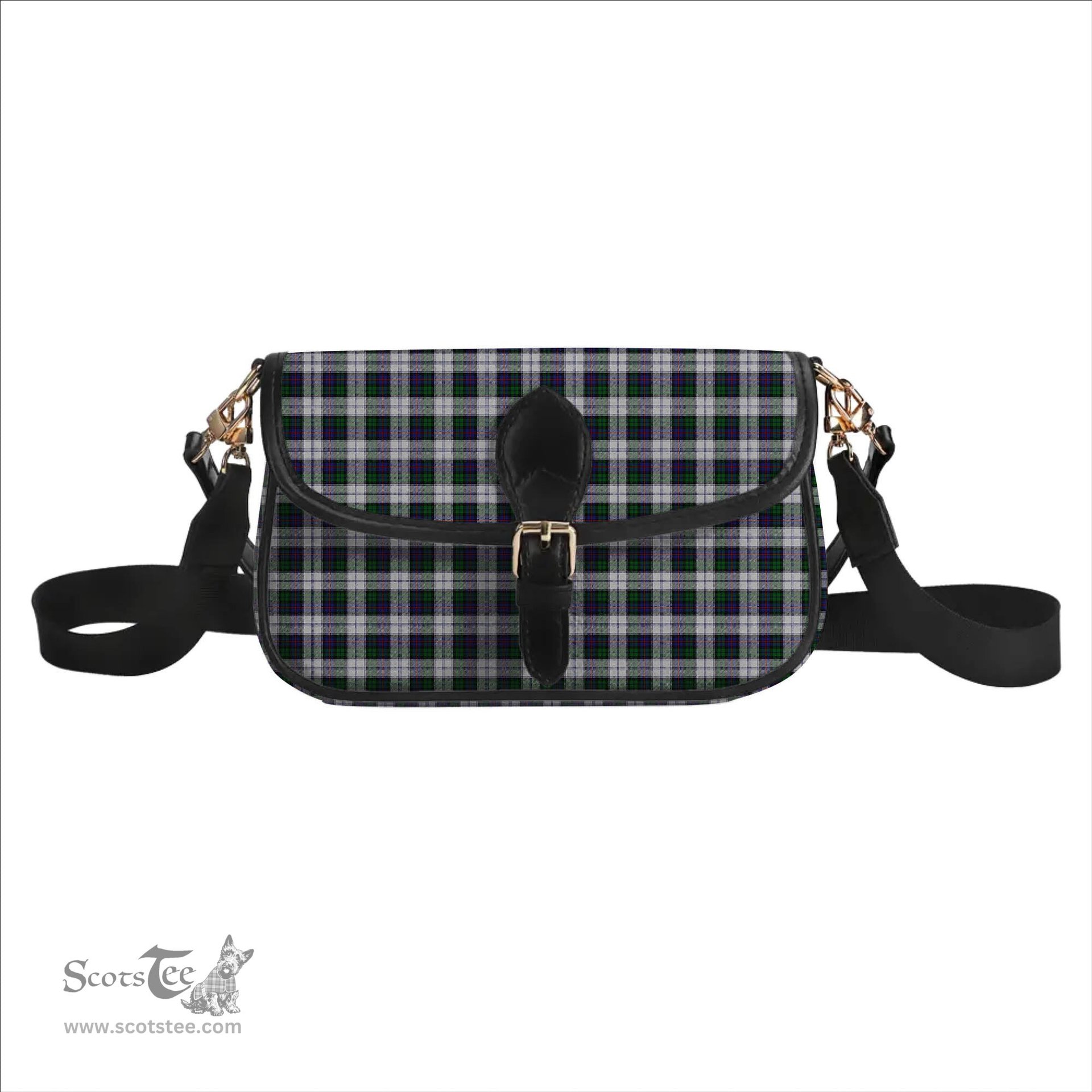 ScotsTee Shop Scottish Campbell of Cawdor Dress Tartan Women's Chain Crossbody Bag Square Bag