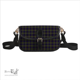 ScotsTee Shop Scottish Clelland SC Tartan Women's Chain Crossbody Bag Square Bag