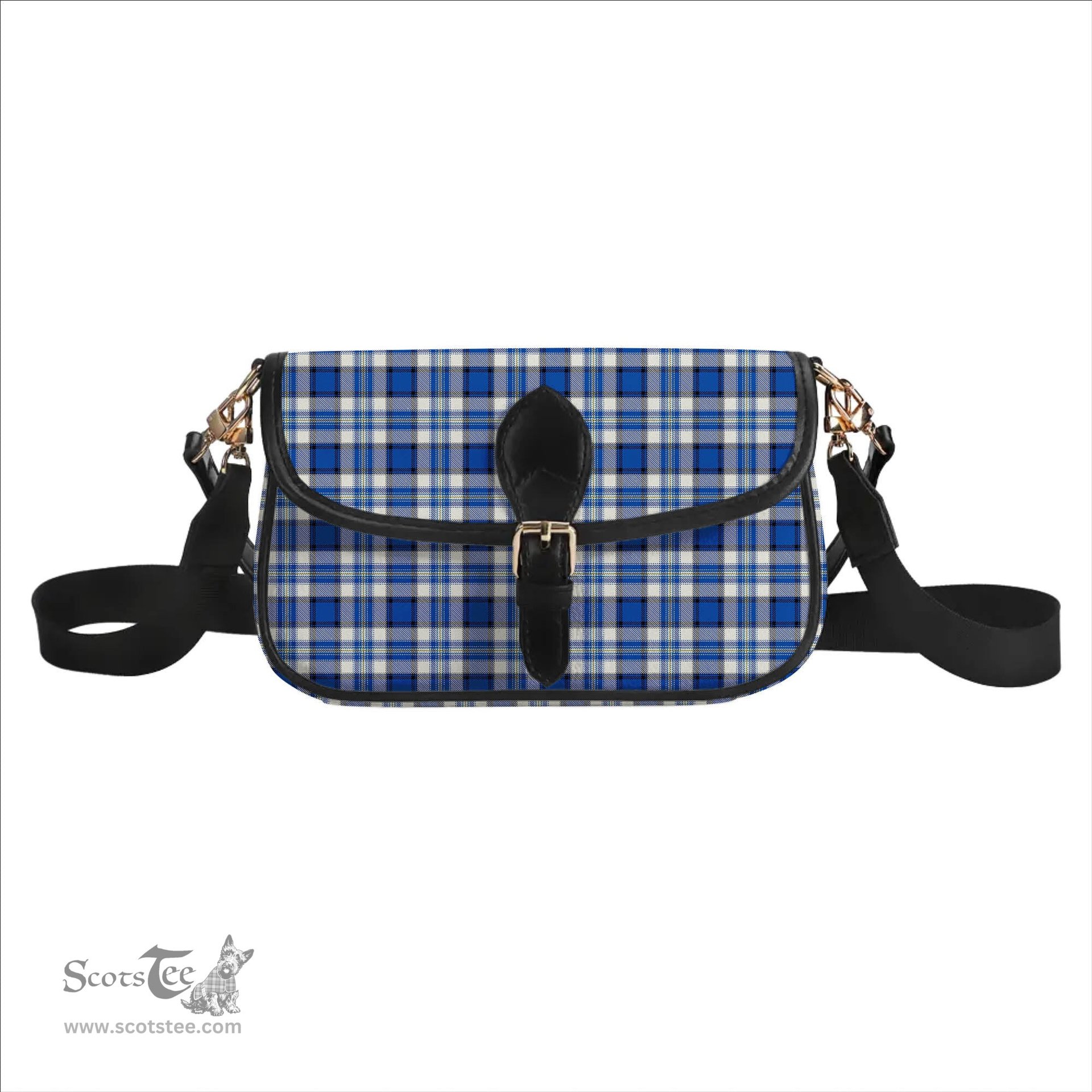 ScotsTee Shop Scottish Craig Paisley Modern Tartan Women's Chain Crossbody Bag Square Bag