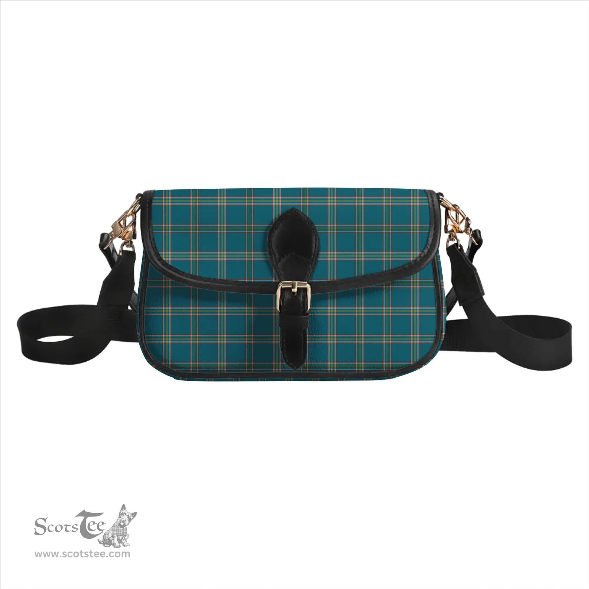 ScotsTee Shop Scottish Crichton Ancient Tartan Women's Chain Crossbody Bag Square Bag