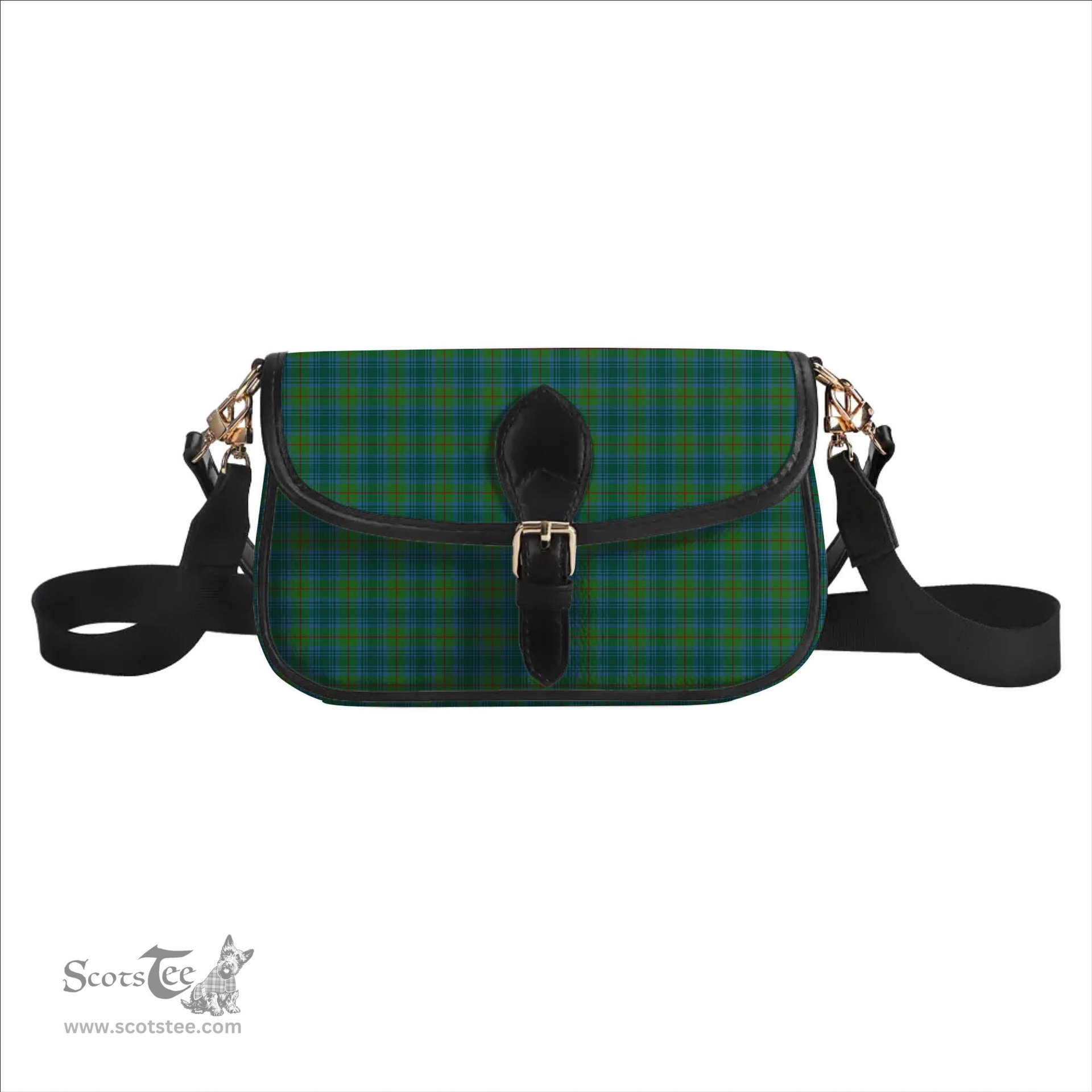 ScotsTee Shop Scottish Cranstoun Modern Tartan Women's Chain Crossbody Bag Square Bag