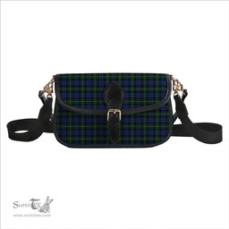 ScotsTee Shop Scottish Campbell of Loudoun Tartan Women's Chain Crossbody Bag Square Bag