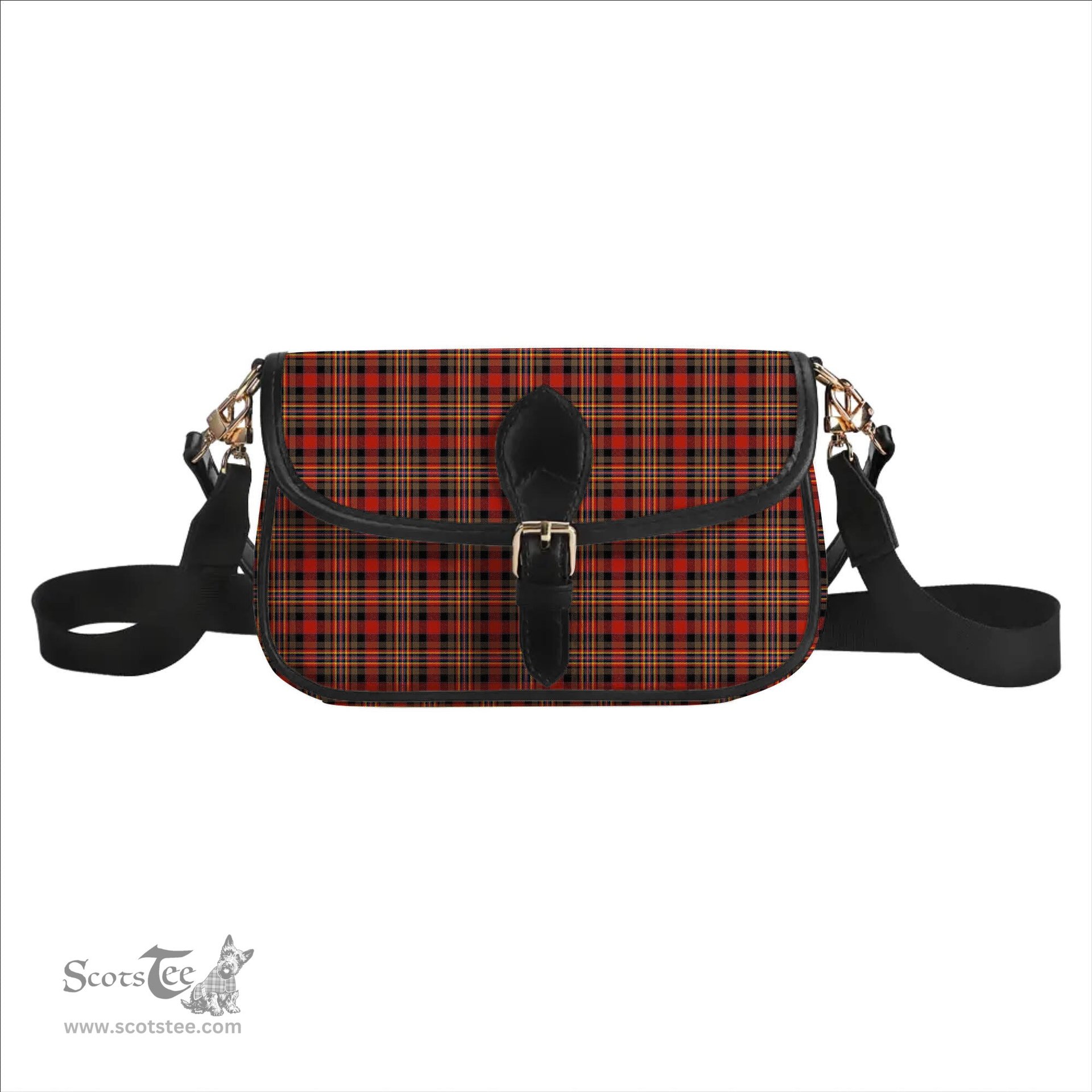 ScotsTee Shop Scottish Colville Ancient Tartan Women's Chain Crossbody Bag Square Bag