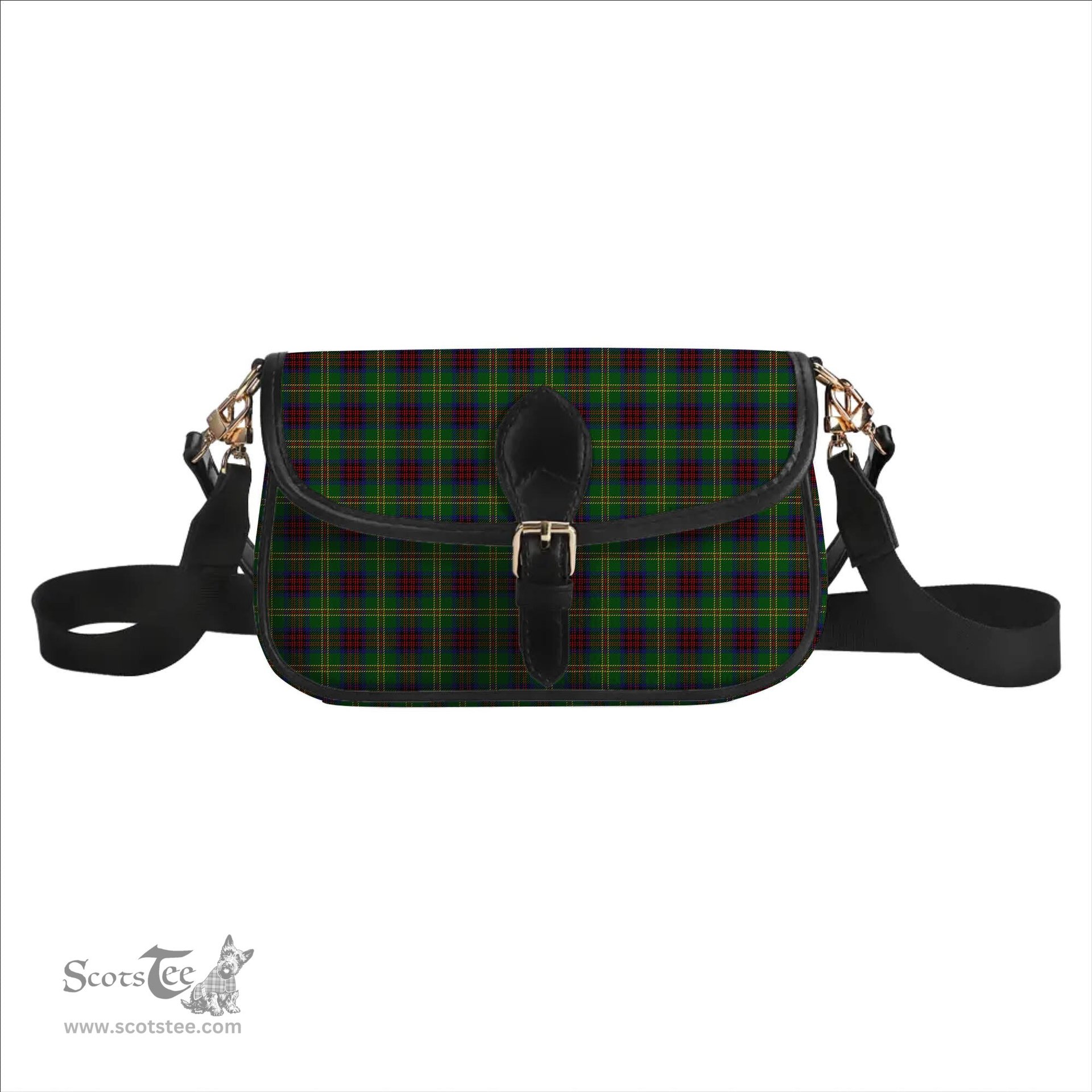 ScotsTee Shop Scottish Connolly Hunting Tartan Women's Chain Crossbody Bag Square Bag