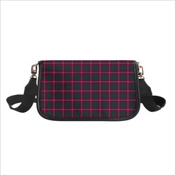 ScotsTee Shop Scottish Crawford Red Modern Tartan Women's Chain Crossbody Bag Square Bag
