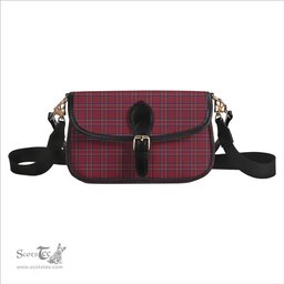 ScotsTee Shop Scottish Burnett Hunting Modern Tartan Women's Chain Crossbody Bag Square Bag