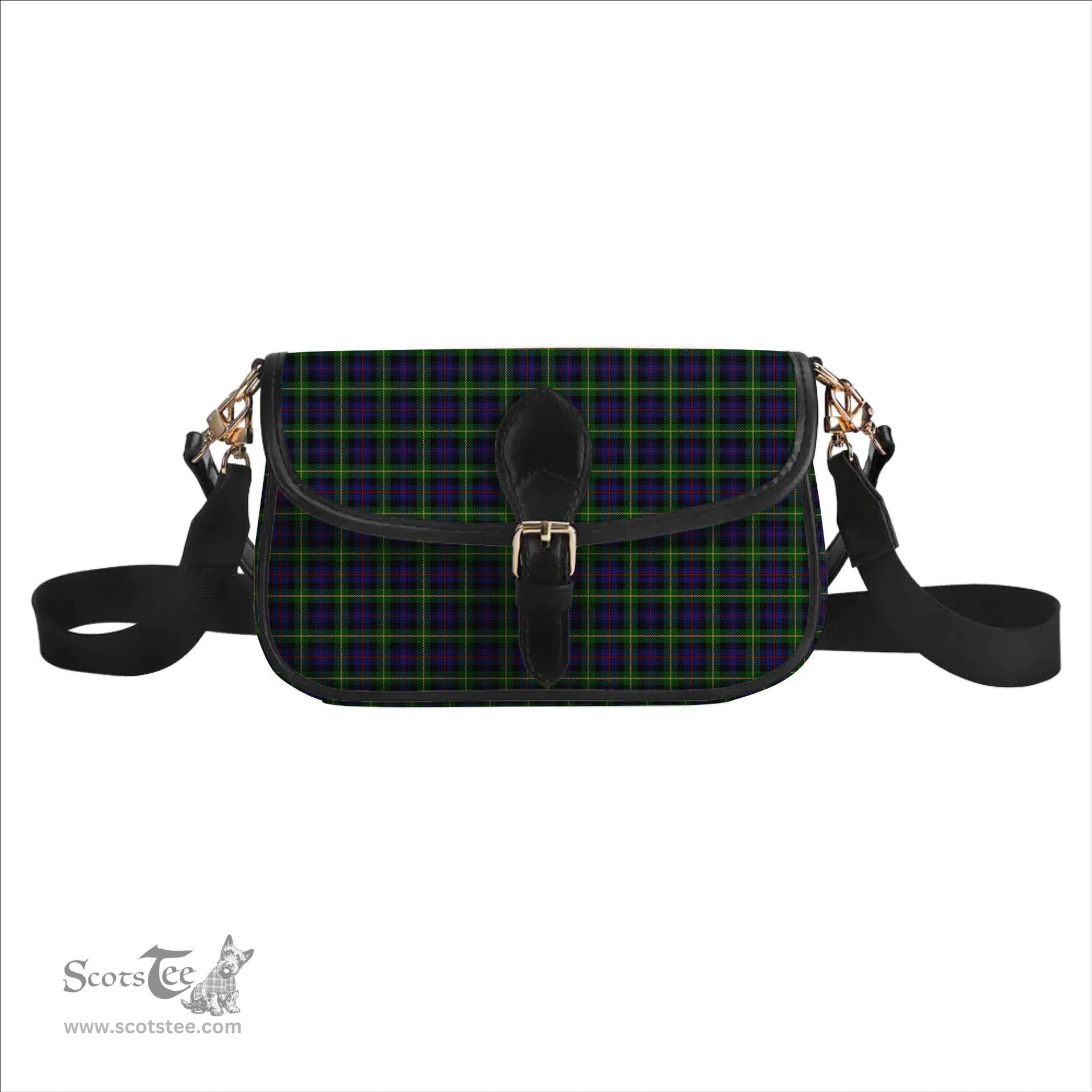 ScotsTee Shop Scottish Farquharson Tartan Women's Chain Crossbody Bag Square Bag