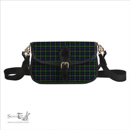 ScotsTee Shop Scottish Farquharson Tartan Women's Chain Crossbody Bag Square Bag