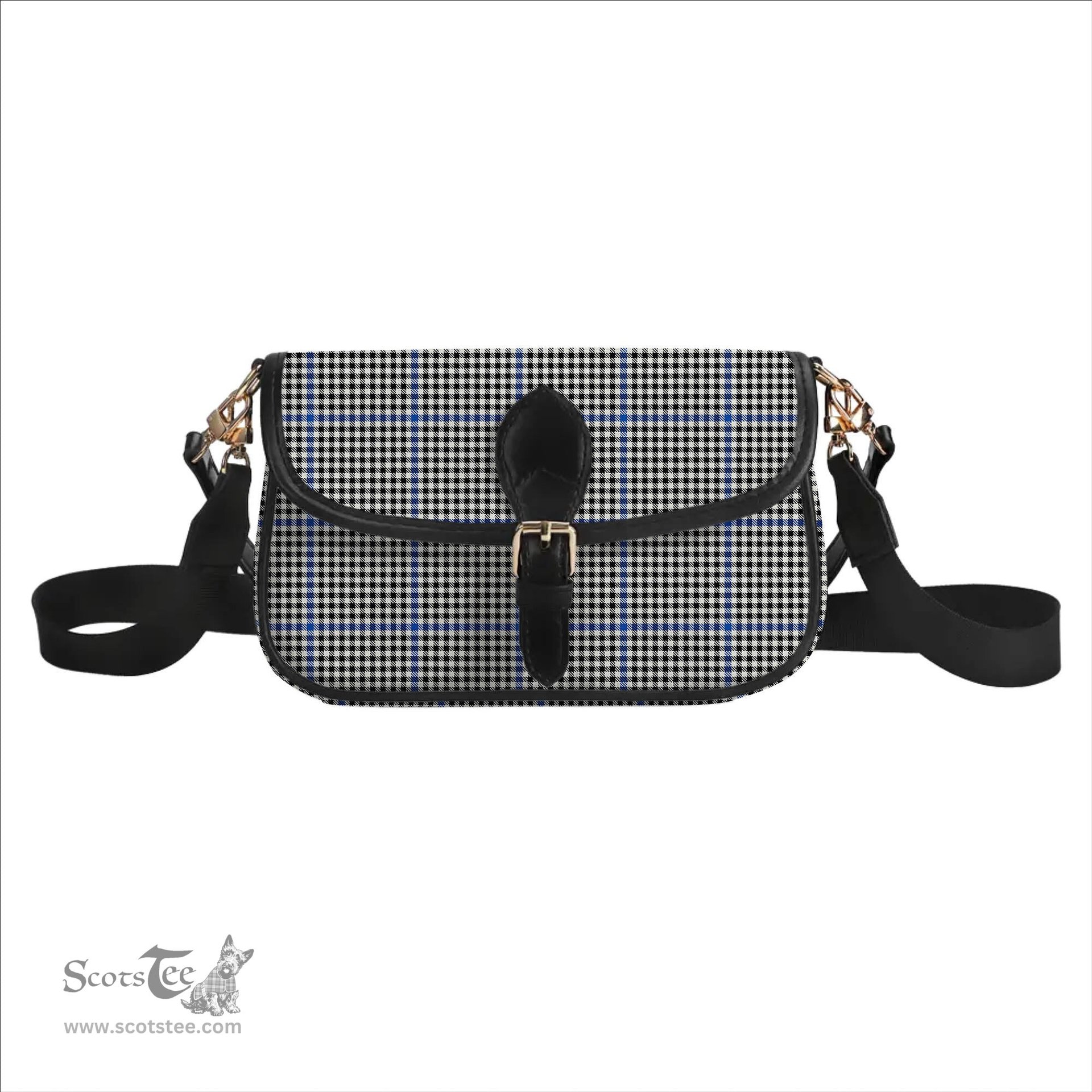 ScotsTee Shop Scottish Gladstone Modern Tartan Women's Chain Crossbody Bag Square Bag