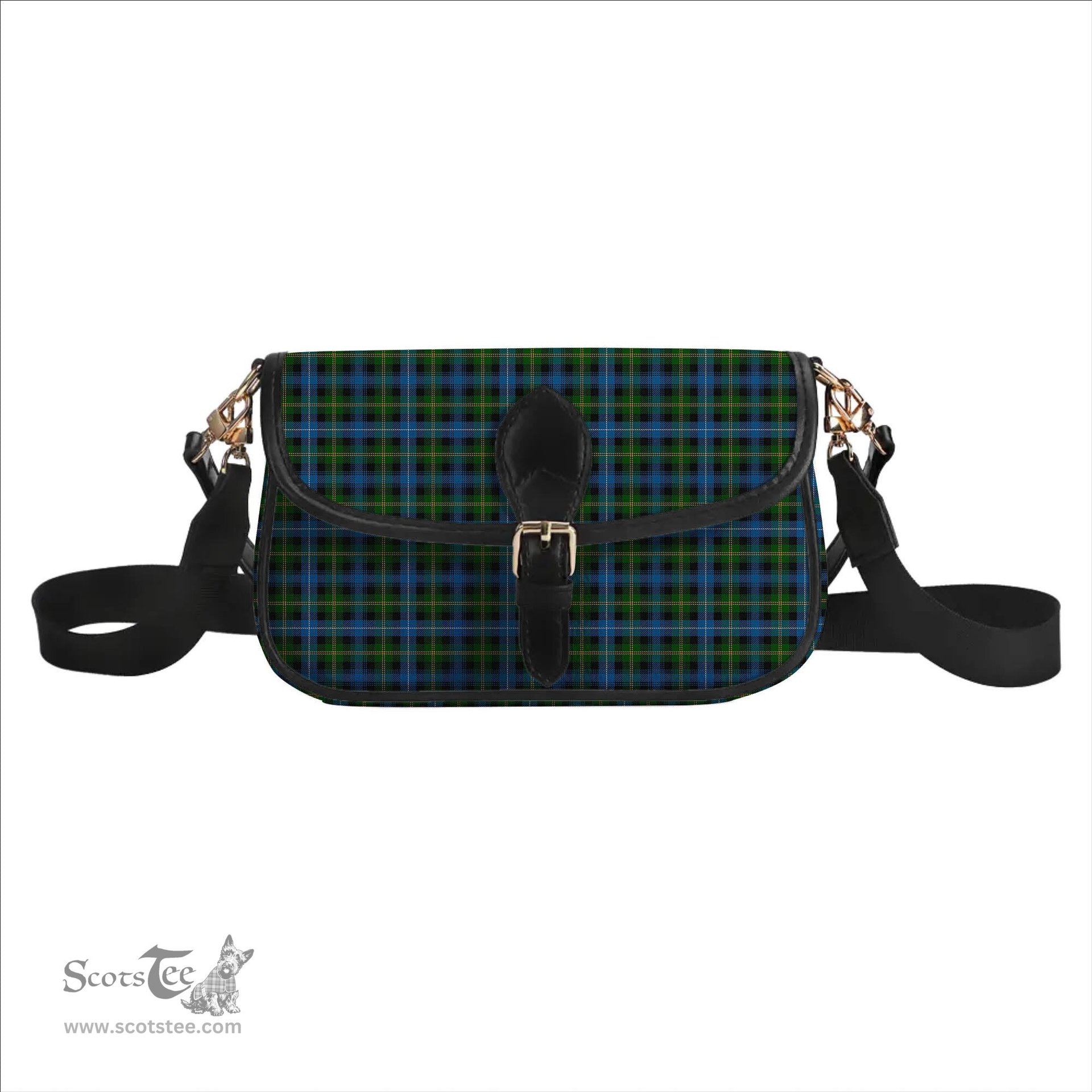 ScotsTee Shop Scottish Dyce Tartan Women's Chain Crossbody Bag Square Bag
