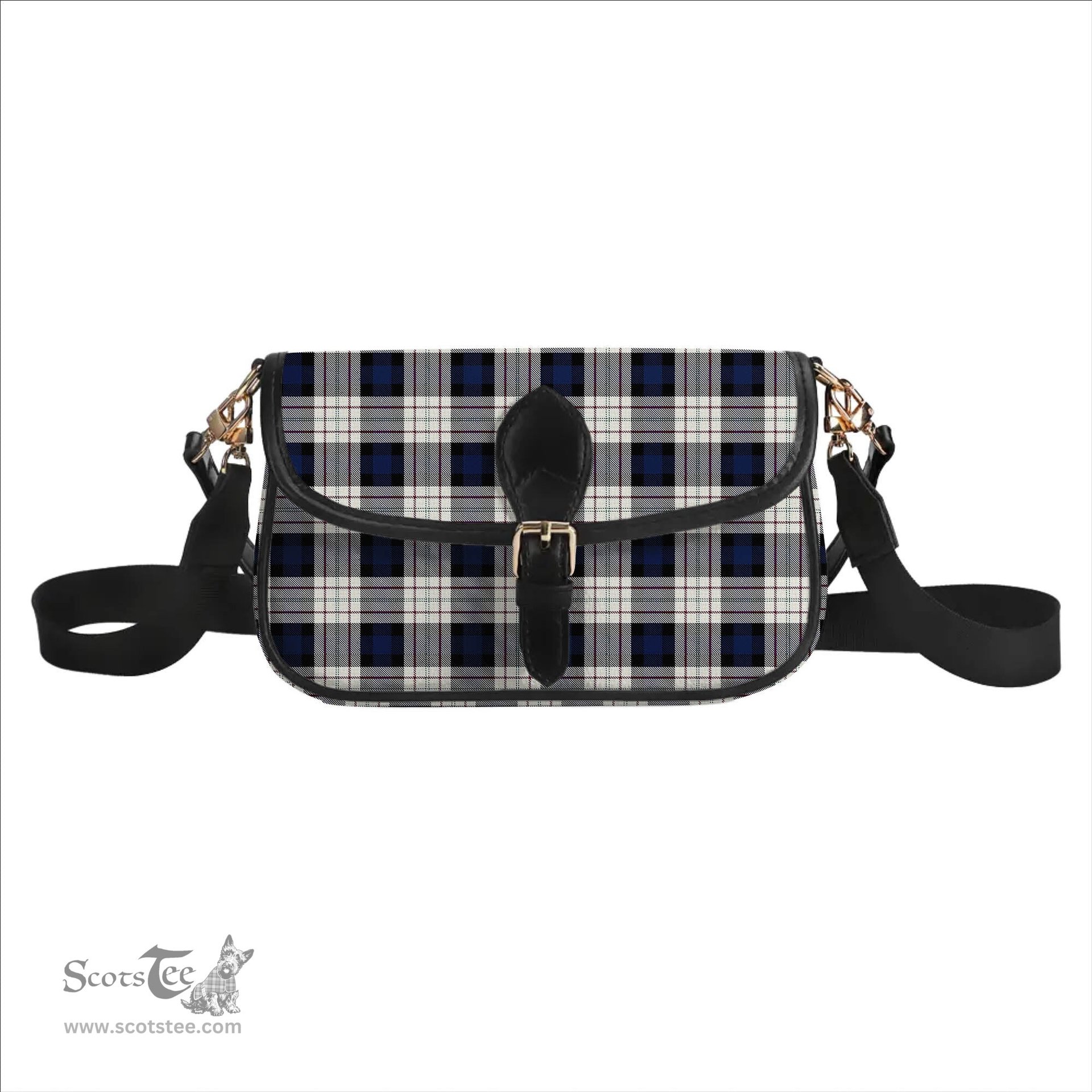 ScotsTee Shop Scottish Fergusson Dress Tartan Women's Chain Crossbody Bag Square Bag