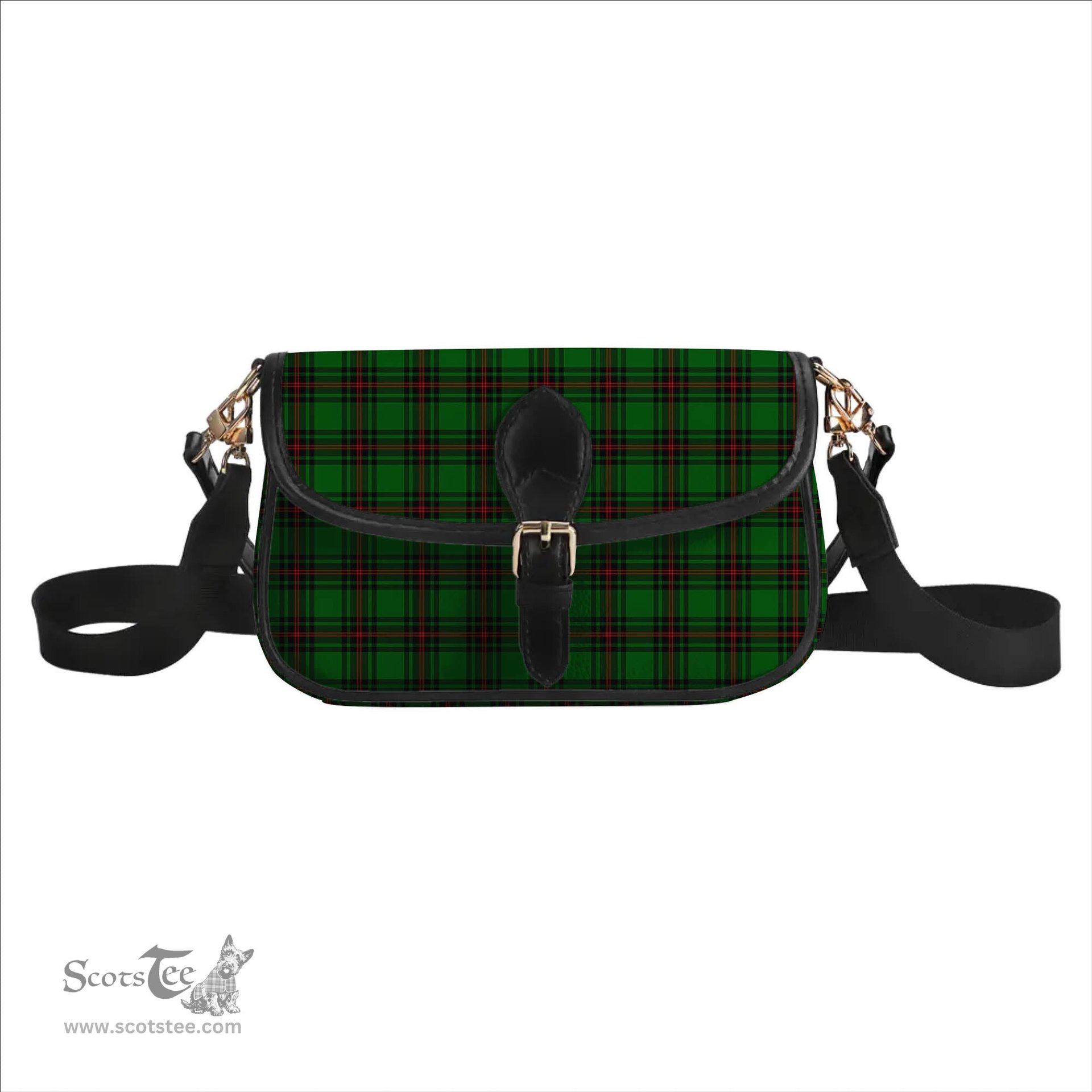 ScotsTee Shop Scottish Ged Tartan Women's Chain Crossbody Bag Square Bag