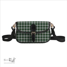 ScotsTee Shop Scottish Erskine Green Tartan Women's Chain Crossbody Bag Square Bag