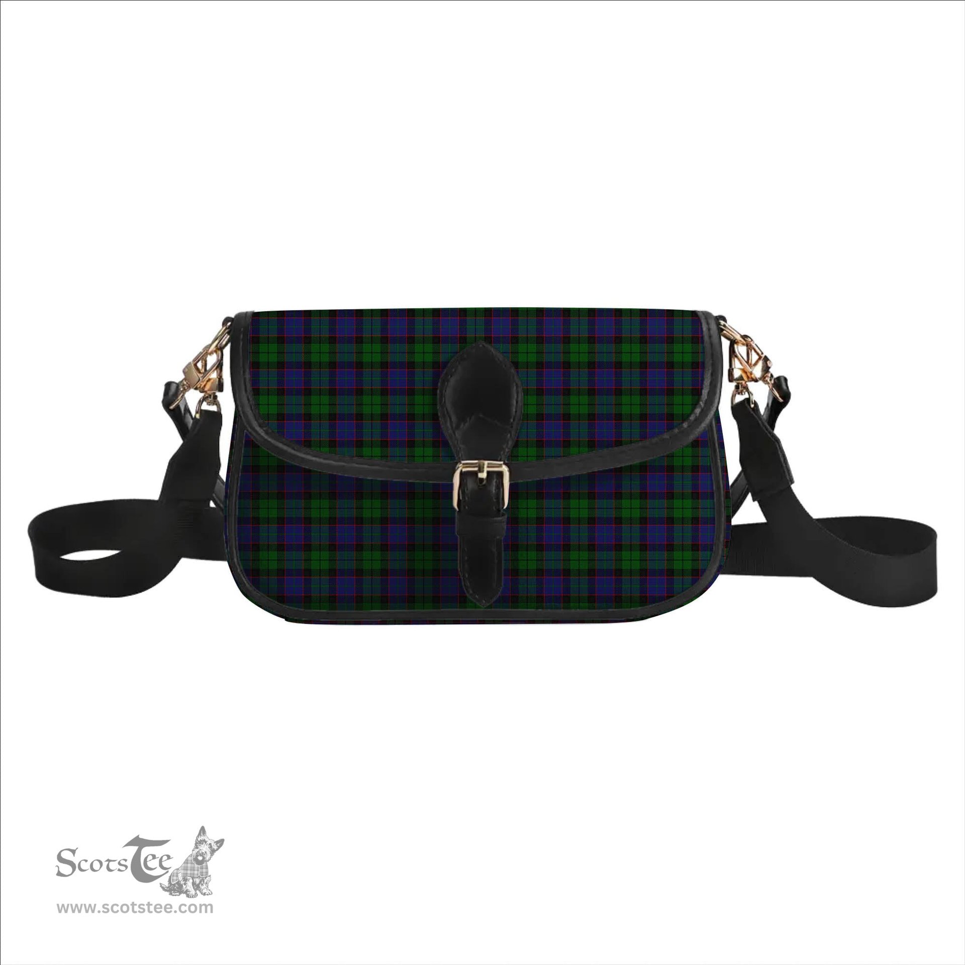 ScotsTee Shop Scottish Ferguson of Balquhidder Tartan Women's Chain Crossbody Bag Square Bag
