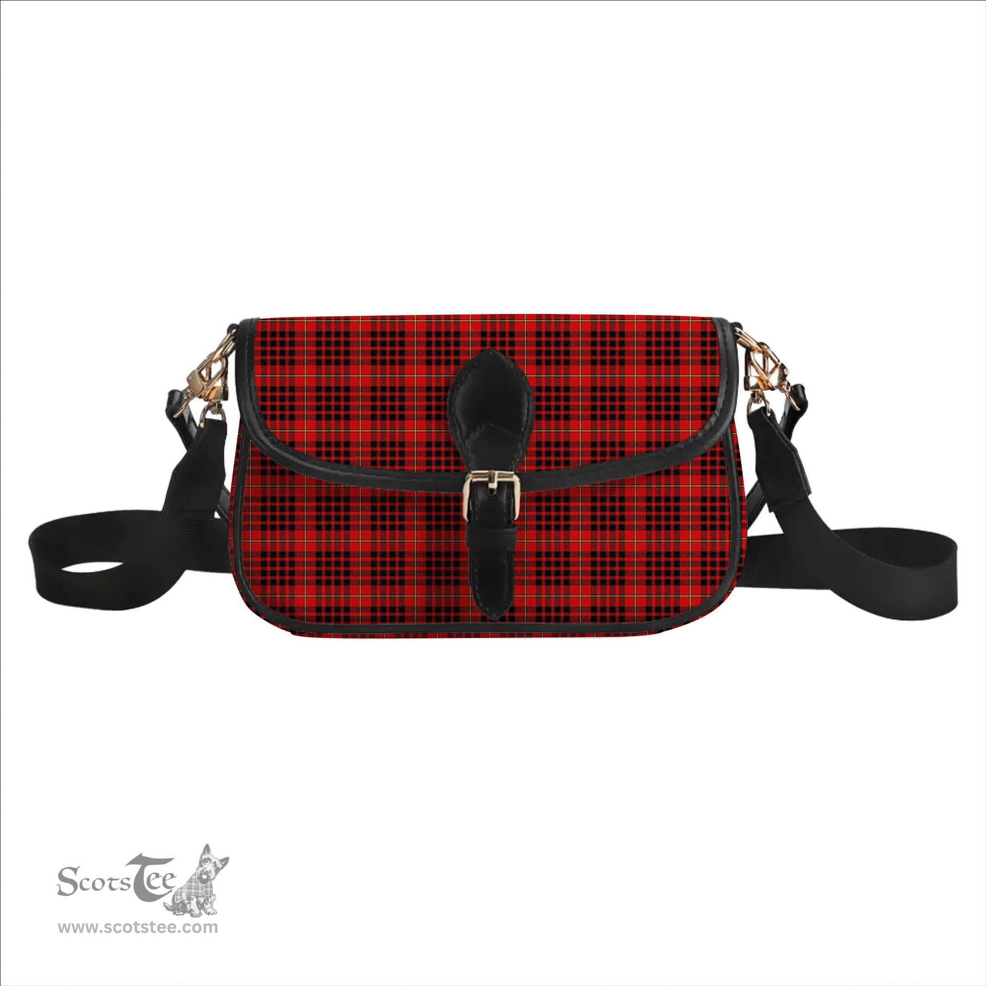 ScotsTee Shop Scottish Donald of Ardnamurchan Modern Tartan Women's Chain Crossbody Bag Square Bag