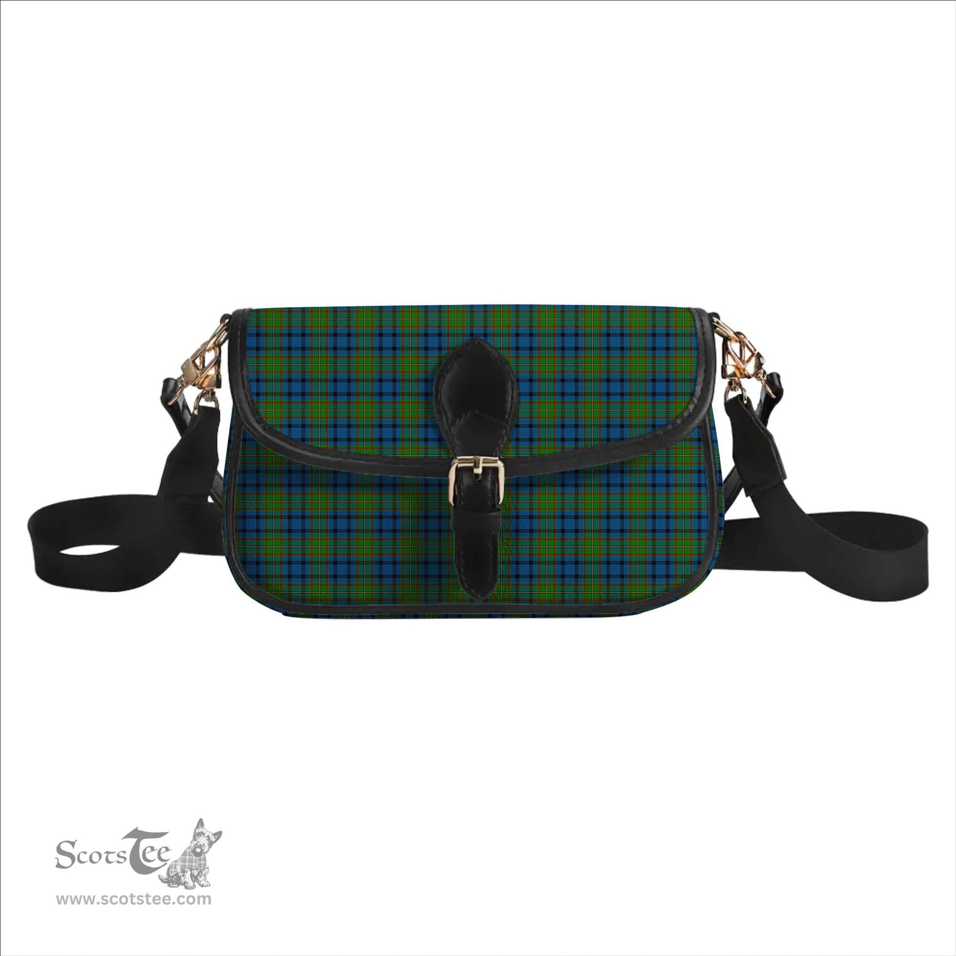 ScotsTee Shop Scottish Gillies 2 Tartan Women's Chain Crossbody Bag Square Bag