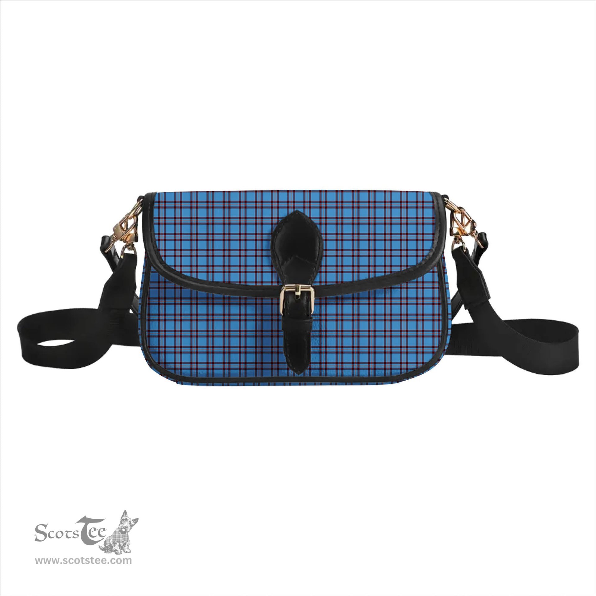 ScotsTee Shop Scottish Elliot Ancient Tartan Women's Chain Crossbody Bag Square Bag