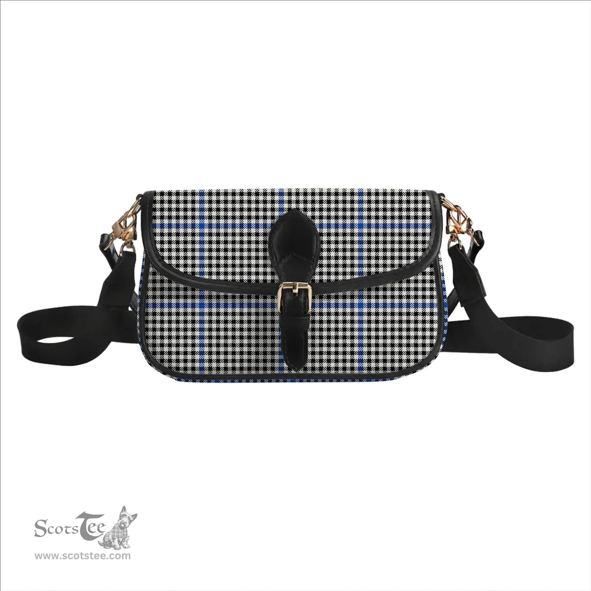 ScotsTee Shop Scottish Gladstanes Modern Tartan Women's Chain Crossbody Bag Square Bag