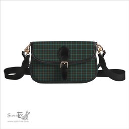 ScotsTee Shop Scottish Dundee Green Tartan Women's Chain Crossbody Bag Square Bag