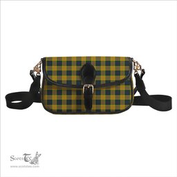 ScotsTee Shop Scottish Fraser Yellow Tartan Women's Chain Crossbody Bag Square Bag