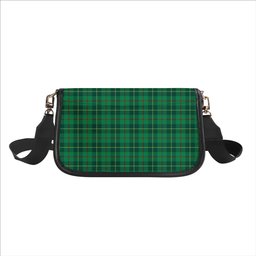 ScotsTee Shop Scottish Galloway Green Modern Tartan Women's Chain Crossbody Bag Square Bag