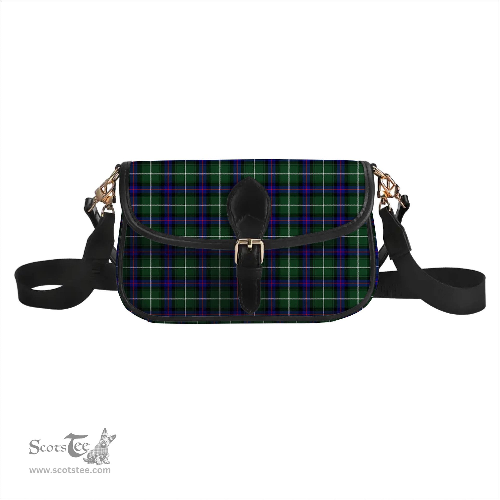 ScotsTee Shop Scottish Donald of the Isles Hunting Modern Tartan Women's Chain Crossbody Bag Square Bag