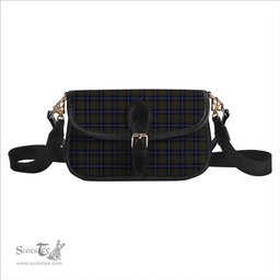 ScotsTee Shop Scottish Douglas Brown Tartan Women's Chain Crossbody Bag Square Bag