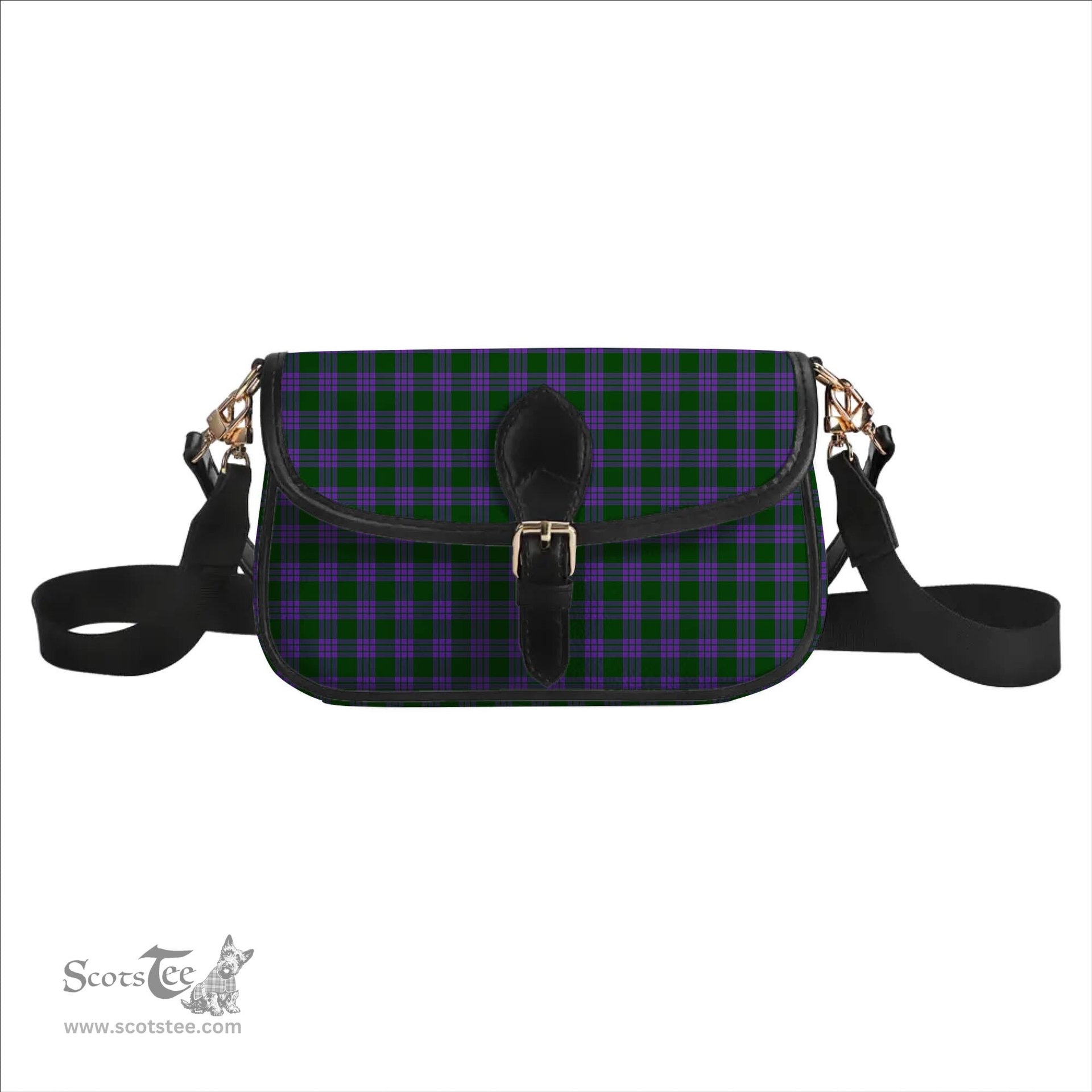 ScotsTee Shop Scottish Elphinstone Tartan Women's Chain Crossbody Bag Square Bag