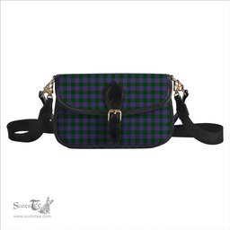 ScotsTee Shop Scottish Elphinstone Tartan Women's Chain Crossbody Bag Square Bag